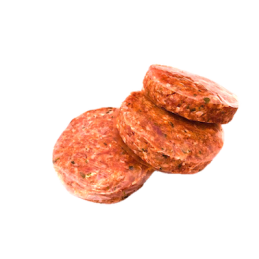 Pork burger patty